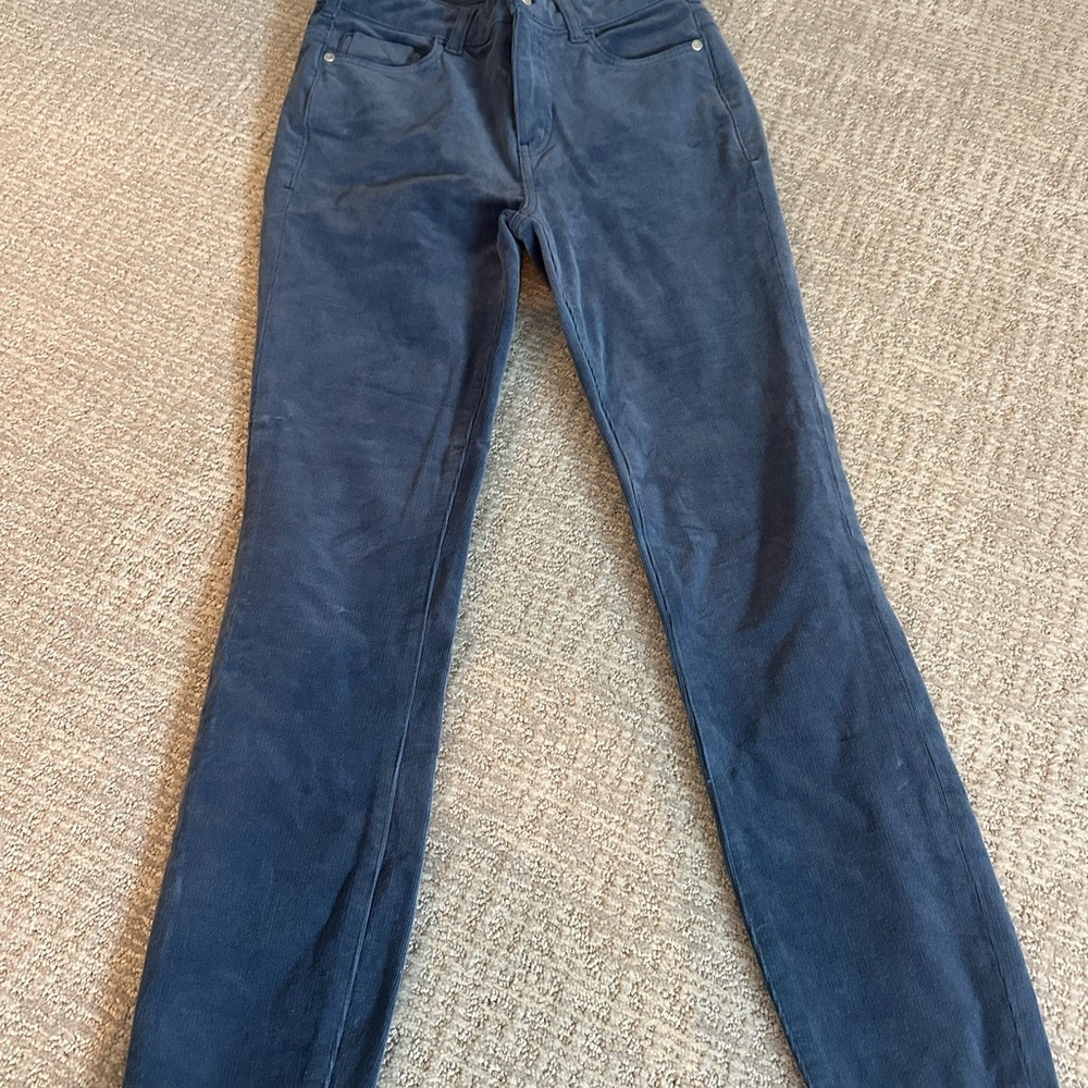 Pilcro Blue Corduroy Trousers